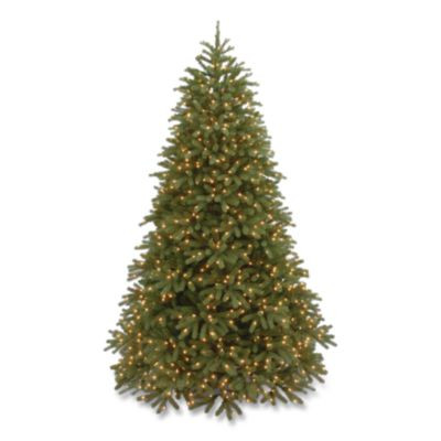 Pre-Lit Jersey Fraser Fir Medium Tree, 56" x 56" x 90", Green Tree, Green Tree Stand