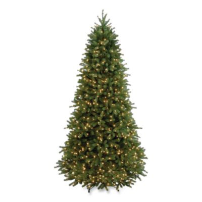 Pre-Lit Jersey Fraser Fir Slim Tree, 43" x 43" x 78", Green Tree, Green Tree Stand