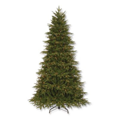 Pre-Lit Northern Fraser Tree, 57" x 57" x 90", Green Tree, Green Tree Stand