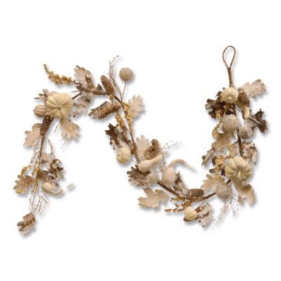 Fall Garland, 72" Long, White