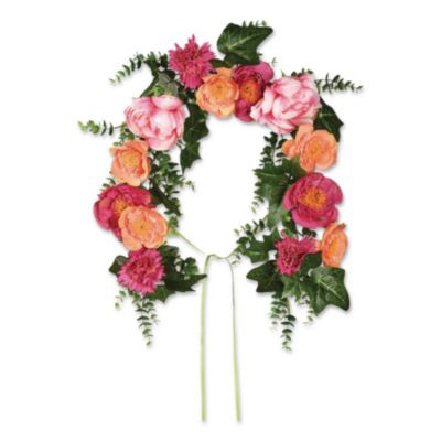 Spring Flowers Mailbox Swag, 36" Long, Pink