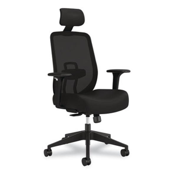 Altern Mesh Mid-Back Task Chair, 17.95 To 21.1 Seat Height, Black Seat, Black Back, Black Base