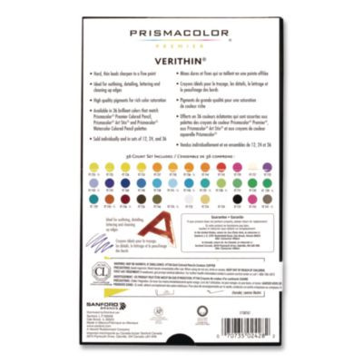 Verithin Colored Pencils, Assorted Lead And Barrel Colors, 36/Set