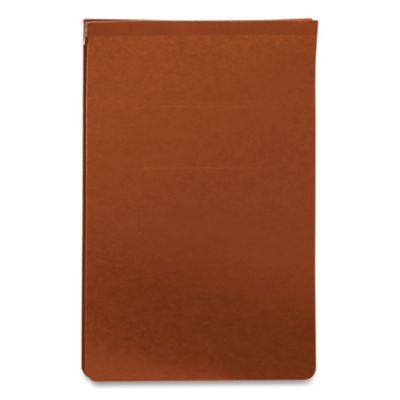 Prong Fastener Premium Pressboard Report Cover, Top Bound, Two-Piece Prong Fastener, 2" Capacity, 8.5 x 14, Red/Red