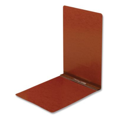 Prong Fastener Premium Pressboard Report Cover, Top Bound, Two-Piece Prong Fastener, 2" Capacity, 8.5 x 14, Red/Red