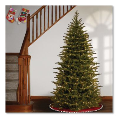 Pre-Lit Nordic Spruce Slim Tree, 44" x 44" x 78", Green Tree, Green Tree Stand