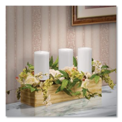 Spring Candleholder Table Decoration, 9" x 22" x 9", Cream