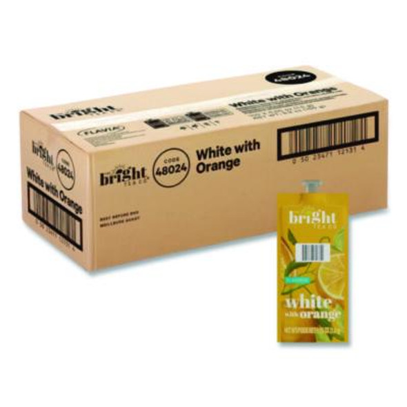 Tea Freshpack Pods, White With Orange, 0.05 Oz, 100/Carton