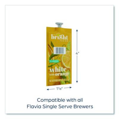 Tea Freshpack Pods, White With Orange, 0.05 Oz, 100/Carton