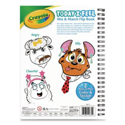 Today I Feel Animal Coloring Book, Ages 3 And Up, 30 Pages