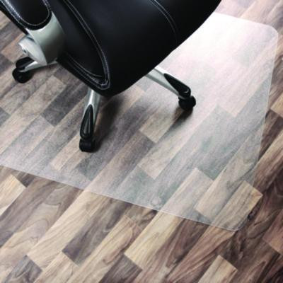 Cleartex Unomat Anti-Slip Polycarbonate Chair Mat For Flat Pile Carpeted And Hard Floors, Rectangular, 35" x 47", Clear
