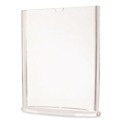 Tabletop Sign And Menu Holder, 5 x 7 Insert, Clear