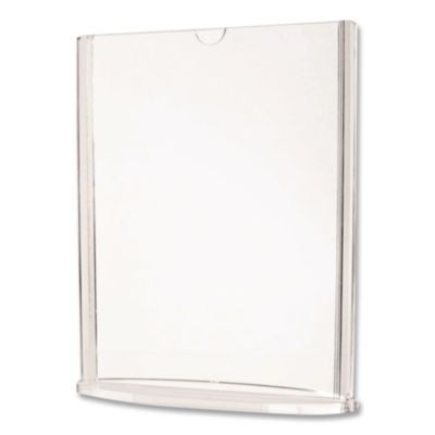 Tabletop Sign And Menu Holder, 8.5 x 11 Insert, Clear