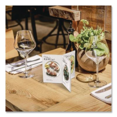 Tabletop Brochure Holder, 4 x 6 Insert, Clear