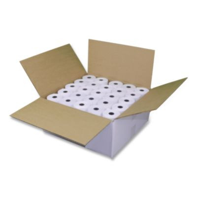Phenol-Free Thermal Pos Paper Rolls, 2.25" x 85 Ft, White, 50 Rolls/Carton