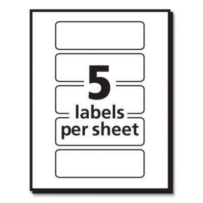 Color Coding Labels, 1 x 3, Assorted Colors, 5/Sheet, 40 Sheets/Pack
