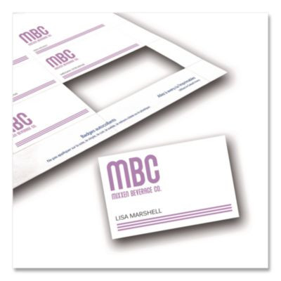 Name Badge Insert Refills, Horizontal, 3 x 4, White, 600/Pack