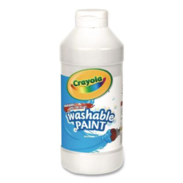 Washable Paint, 12 Assorted Colors, 16 Oz Bottle, 12/Set