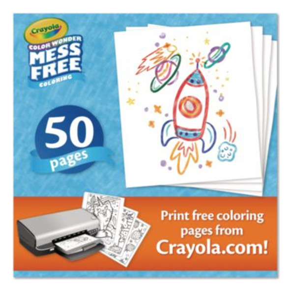 Color Wonder Blank Coloring Book, Ages 3 And Up, 50 Pages