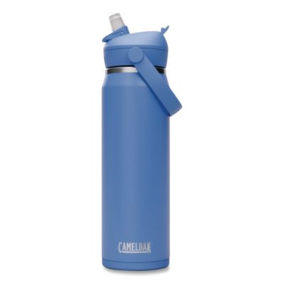 Thrive Flipstraw Stainless Steel Vacuum Insulated Water Bottle, 32 Oz, Sky Blue
