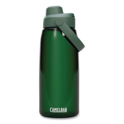 Thrive Chug Plastic Water Bottle, 32 Oz, Forest Green