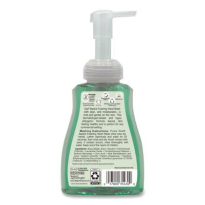 Basics Hypoallergenic Foaming Hand Wash, Aquatic, 10 Oz, 8/Carton