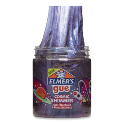 Gue Premade Slime Variety Pack, Blueberry Cloud/Cosmic Shimmer/Fruity Slushie/Glassy Clear, 4/Pack
