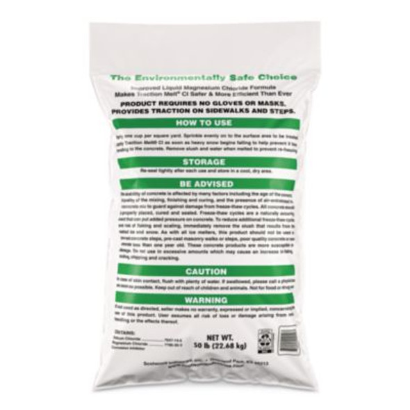 Traction Melt Ci Ice And Snow Melter, 50 Lb Bag, 50/Pallet