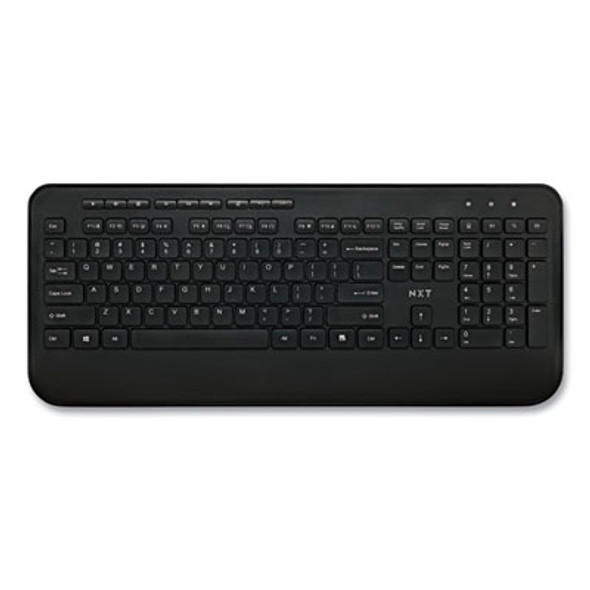 Wireless Comfort Keyboard, 2.4 Ghz Frequency/23 Ft Wireless Range, Black