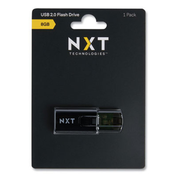 Usb 2.0 Type-A Flash Drive, 8 Gb, Black