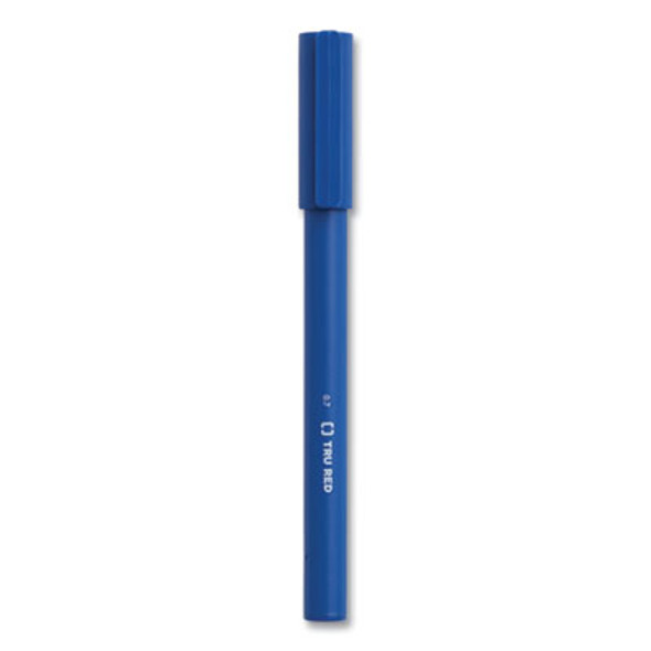 Quick Dry Gel Pen, Stick, Medium 0.7 Mm, Blue Ink, Blue Barrel, 24/Pack