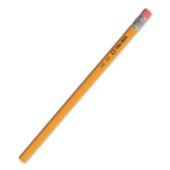 Wooden Pencils, Hb (#2), Black Lead, Yellow Barrel, 12 Pencils/Pack, 72 Packs/Carton