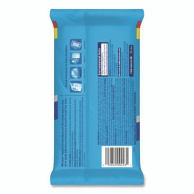 Glass And Surface Wet Wipe, Cloth, 7 x 8, Unscented, White, 38/Pack