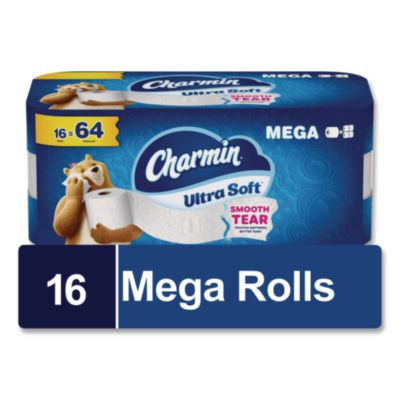Ultra Soft Bathroom Tissue, Septic Safe, 2-Ply, White, 208 Sheets/Roll, 16 Rolls/Carton