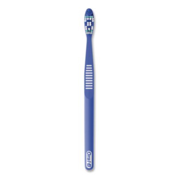Essential Clean Toothbrush, Unscented, Blue/White, 72/Carton