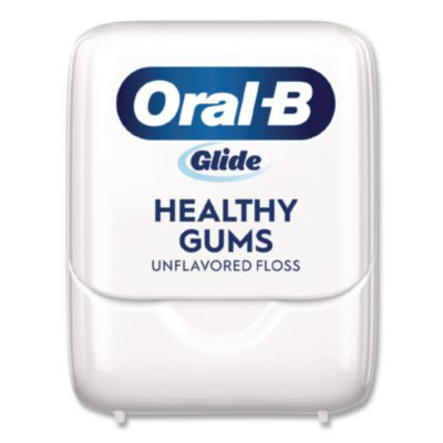 Glide Healthy Gums Unflavored Dental Floss, Unscented, 48/Carton