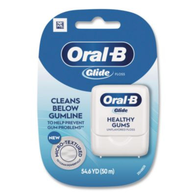 Glide Healthy Gums Unflavored Dental Floss, Unscented, 48/Carton