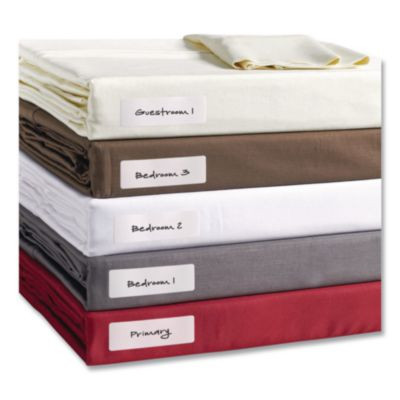 No-Iron Fabric Labels, Handwrite Only, 1 x 3, White, 5/Sheet, 10 Sheets/Pack