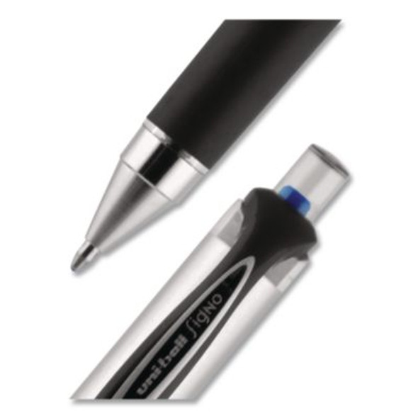 207 Impact Rt Gel Pen, Retractable, Bold 1 Mm, Blue Ink, Black/Blue Barrel, Dozen