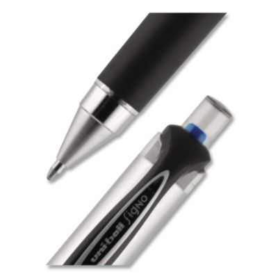 207 Impact Rt Gel Pen, Retractable, Bold 1 Mm, Blue Ink, Black/Blue Barrel, Dozen