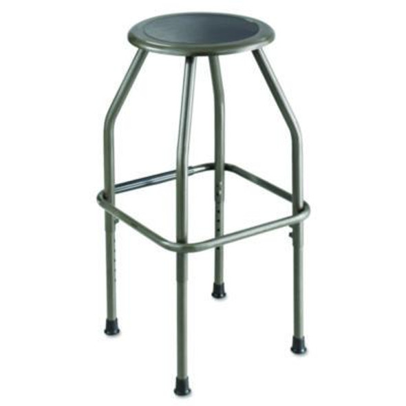 Diesel Industrial Stool With Stationary Seat, Backless, Supports Up To 250 Lb, 22.5" To 29.5" Seat Height, Pewter