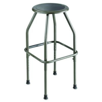 Diesel Industrial Stool With Stationary Seat, Backless, Supports Up To 250 Lb, 22.5" To 29.5" Seat Height, Pewter