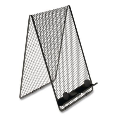 Wire Mesh Copy Holder, Holds Up To Letter Size Sheets, Metal, Black