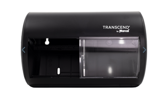 Transcend by Marcal Side By Side Micro-Core Dispenser, Black T400-B