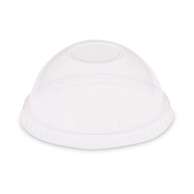 Dome-Top Cold Cup Lids, Fits 2.5 Oz To 9 Oz Cold Cups, Plastic, Clear, 2,500/Carton