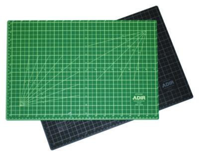Reversible Self Healing Cutting Mat, 1" Grid With Guide Angles, 36" x 48", Green/Black