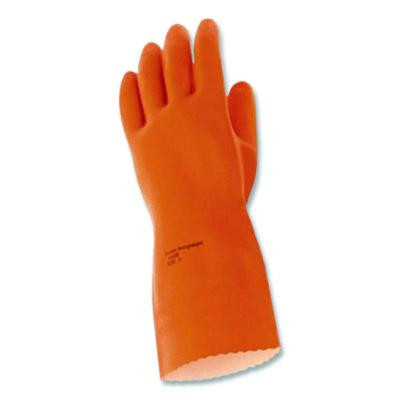 Alphatech 87-208 Heavyweight Gloves, Large, Orange, 144 Pairs/Carton
