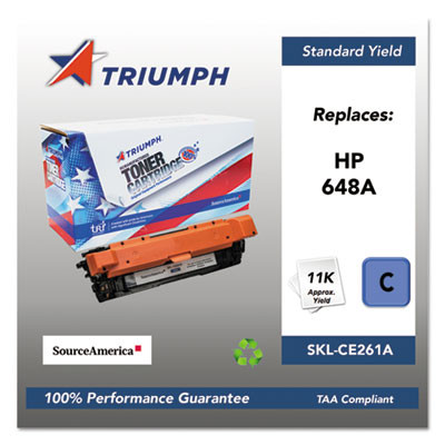 751000Nsh1115 Remanufactured Ce261a (648a) Toner, 11,000 Page-Yield, Cyan