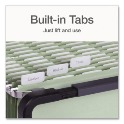 Ready-Tab Reinforced Hanging File Folders, Legal Size, 1/6-Cut Tabs, Sage Green, 20/Box