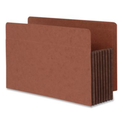 End Tab File Pocket, 7" Expansion, Legal Size, 5/Box